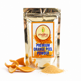 Matru Ayurveda Vitamin C Orange Peel Powder 100g resealable — 100% pure narangi santra chilka face pack for glowing skin