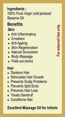 Virgin Cold Pressed Sesame Oil