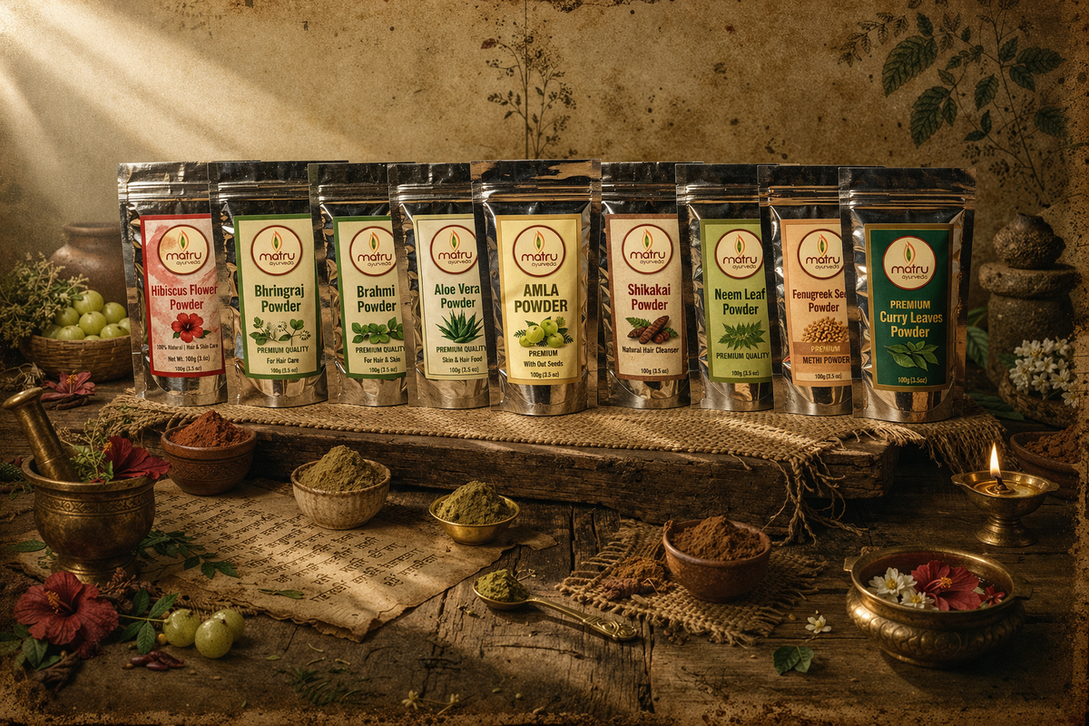 9 Herbal Hair Powders Combo