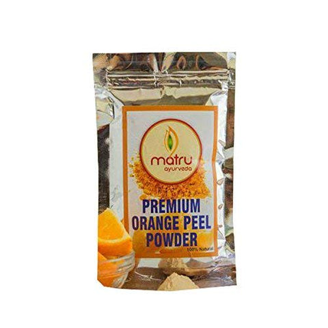 Matru Ayurveda|Vitamin C Orange Peel Powder 100% Pure & Natural|Sun Tan Remover Narangi Santra Chilka