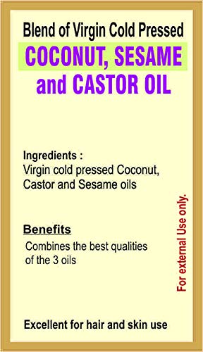 Matru Ayurveda Blend Of Coconut Castor And Sesame Oil