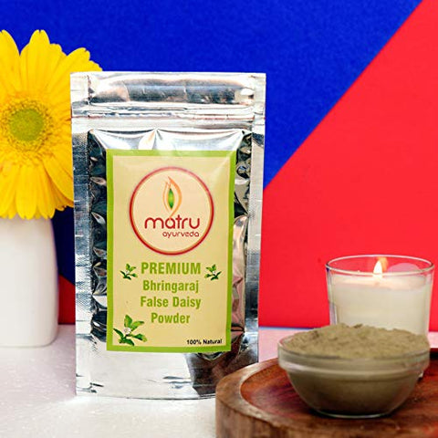Matru Ayurveda Pure Premium Bhringraj/Keshraj/False Daisy Powder 100 Grams