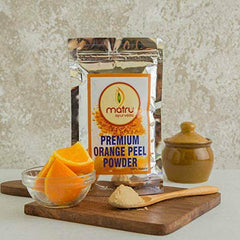 Matru Ayurveda|Vitamin C Orange Peel Powder 100% Pure & Natural|Sun Tan Remover Narangi Santra Chilka